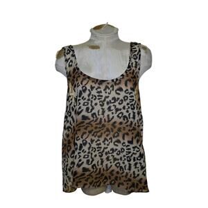 Forever 21 Plus Sleeveless Animal Print Top Women's Size 1X